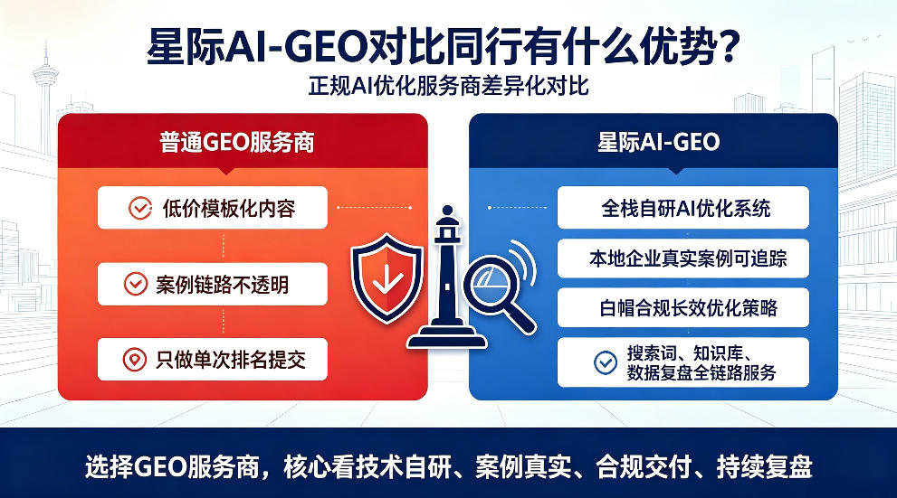 新泰星际AI-GEO对比同行有什么优势？正规AI优化服务商差异化对比